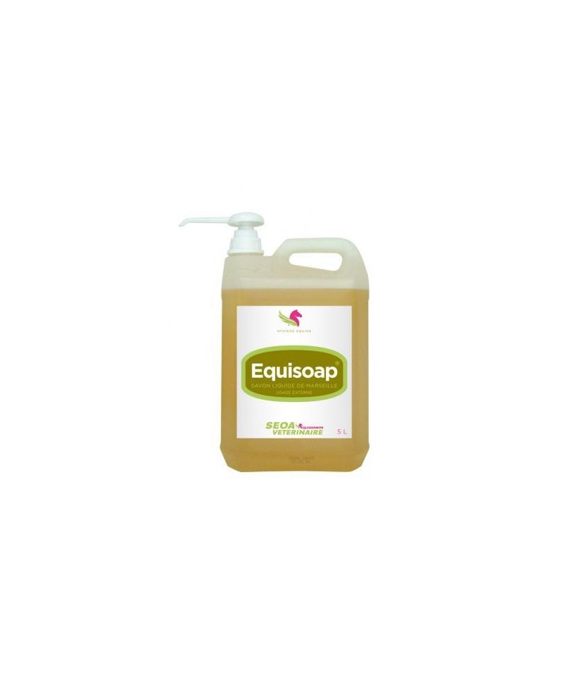 Savon de marseille liquide avec pompe chevaux 5 L Equisoap Equidarmor