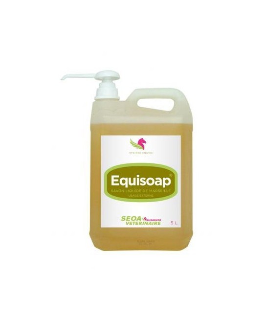 Savon de marseille liquide avec pompe chevaux 5 L Equisoap Equidarmor Savon de marseille liquide avec pompe chevaux 5 L Equisoap Equidarmor