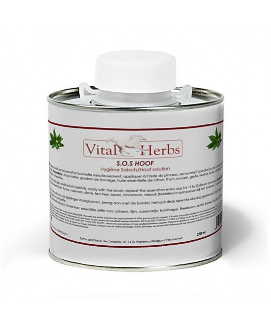 Soins fourchettes 250 ml SOS Hoof Vital Herbs Soins fourchettes 250 ml SOS Hoof Vital Herbs