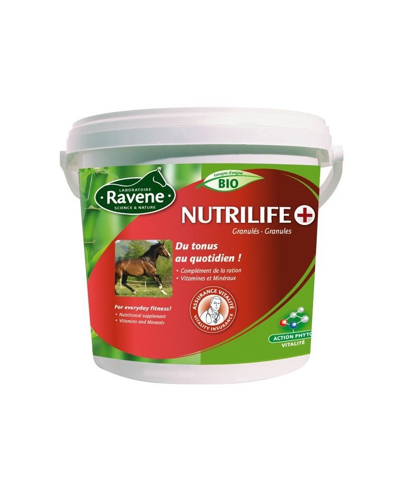 ComplÃ©ment vitalitÃ© granulÃ©s 2.7 kg Nutrilife + Ravene