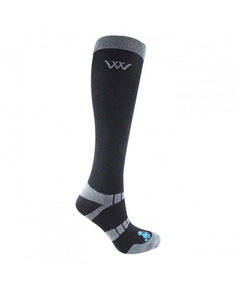 Chaussettes Ã©quitation hautes bambou x 2 Woof Wear