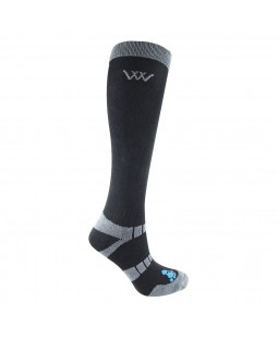 Chaussettes Ã©quitation hautes bambou x 2 Woof Wear