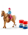 Kit de jeux Barrel Racing avec Cowgirl