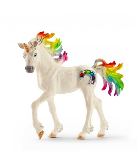 Figurine Licorne Arc-en-ciel poulain Figurine Licorne Arc-en-ciel poulain