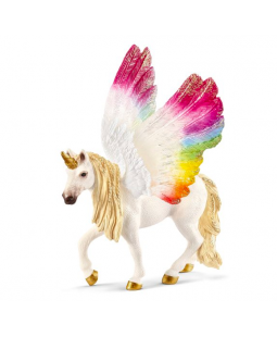 Figurine Licorne ailÃ©e Arc-en-ciel