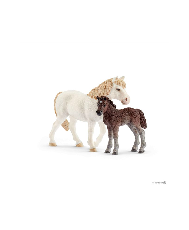 Figurine Ponette et Poulain