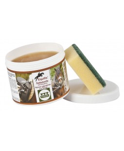 Savon cuir avec Ã©ponge 400 ml Equifix Stassek